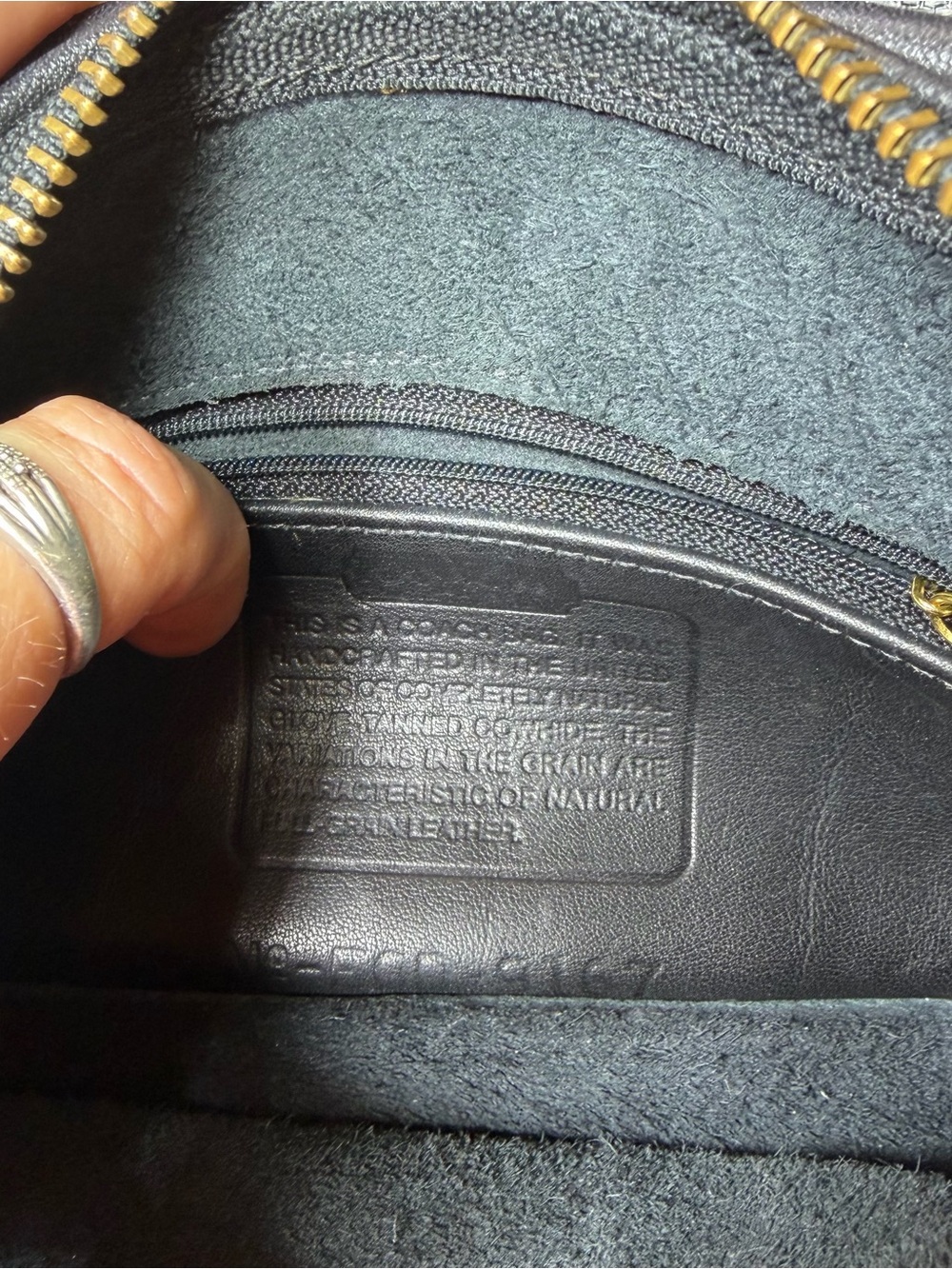 Vintage Coach Legacy 9167 Black Glove Tanned Leather Top of the Counter bag NYC - Picture 14 of 15